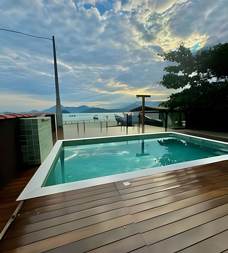 849 Casa com piscina pé na areia